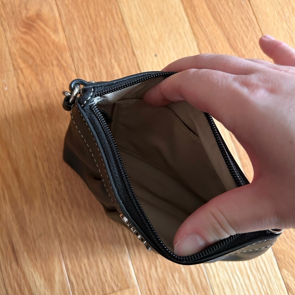 Coach Black Leather Wristlet - Picture 2 of 5